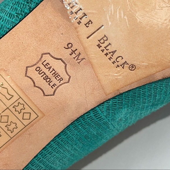 White House Black Market Jade Green Black Pump Heel 9.5 - Picture 10 of 16